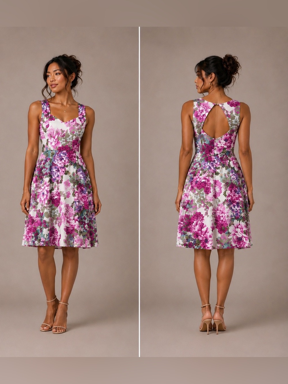 CB Established 1962 Floral Fit & Flare Dress in Pink
